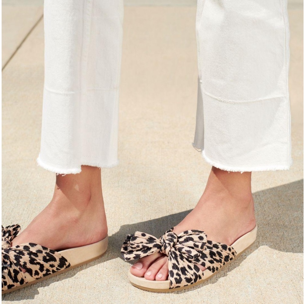 Loeffler Randall Caro leopard slide sandal